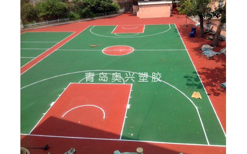 環保EPDM塑膠籃球場