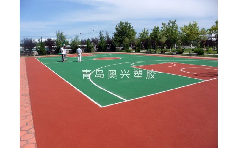 環保透氣型塑膠籃球場